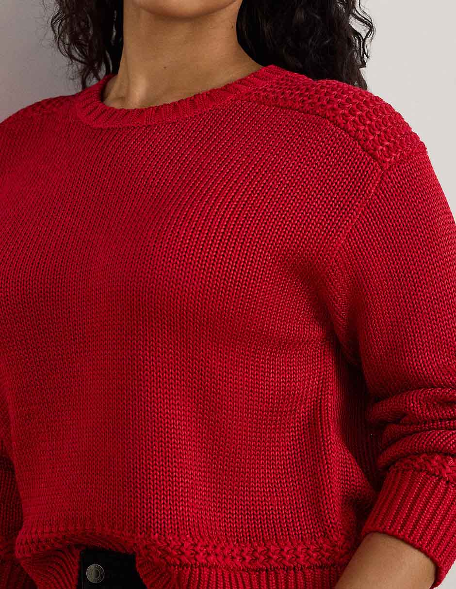 Suéter Lauren Plus cuello redondo para mujer