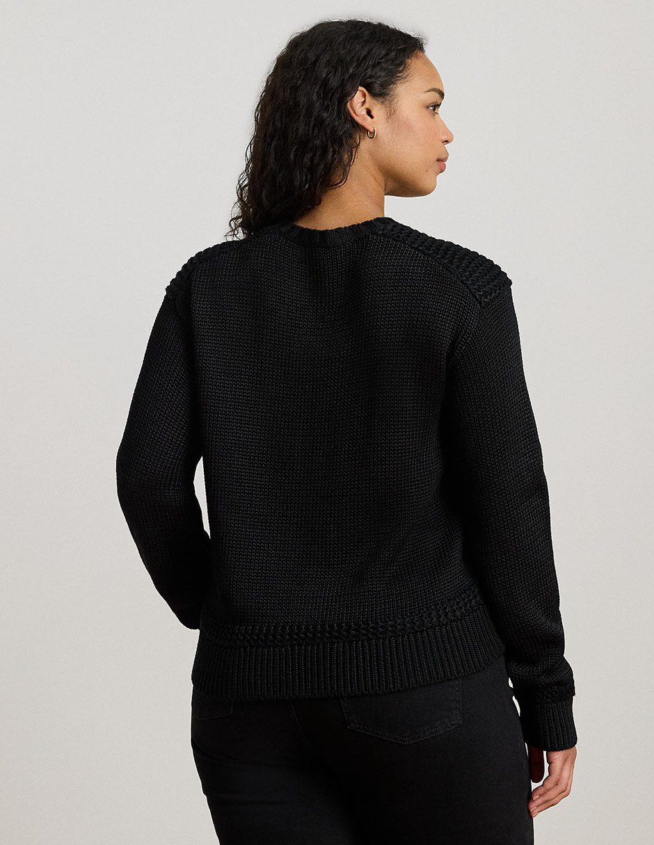 Suéter cuello redondo para mujer 2