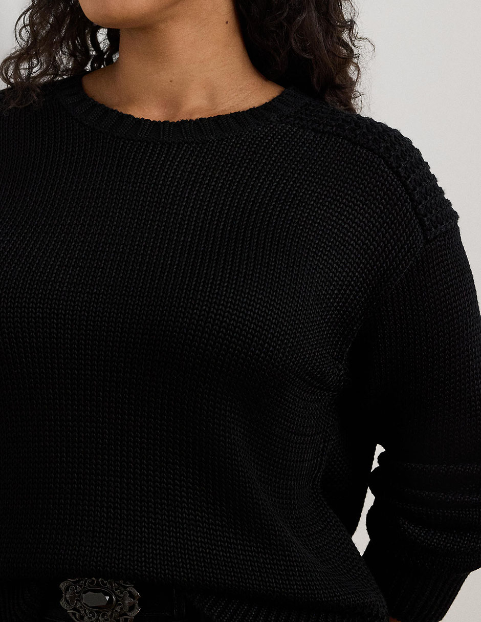 Suéter cuello redondo para mujer 4