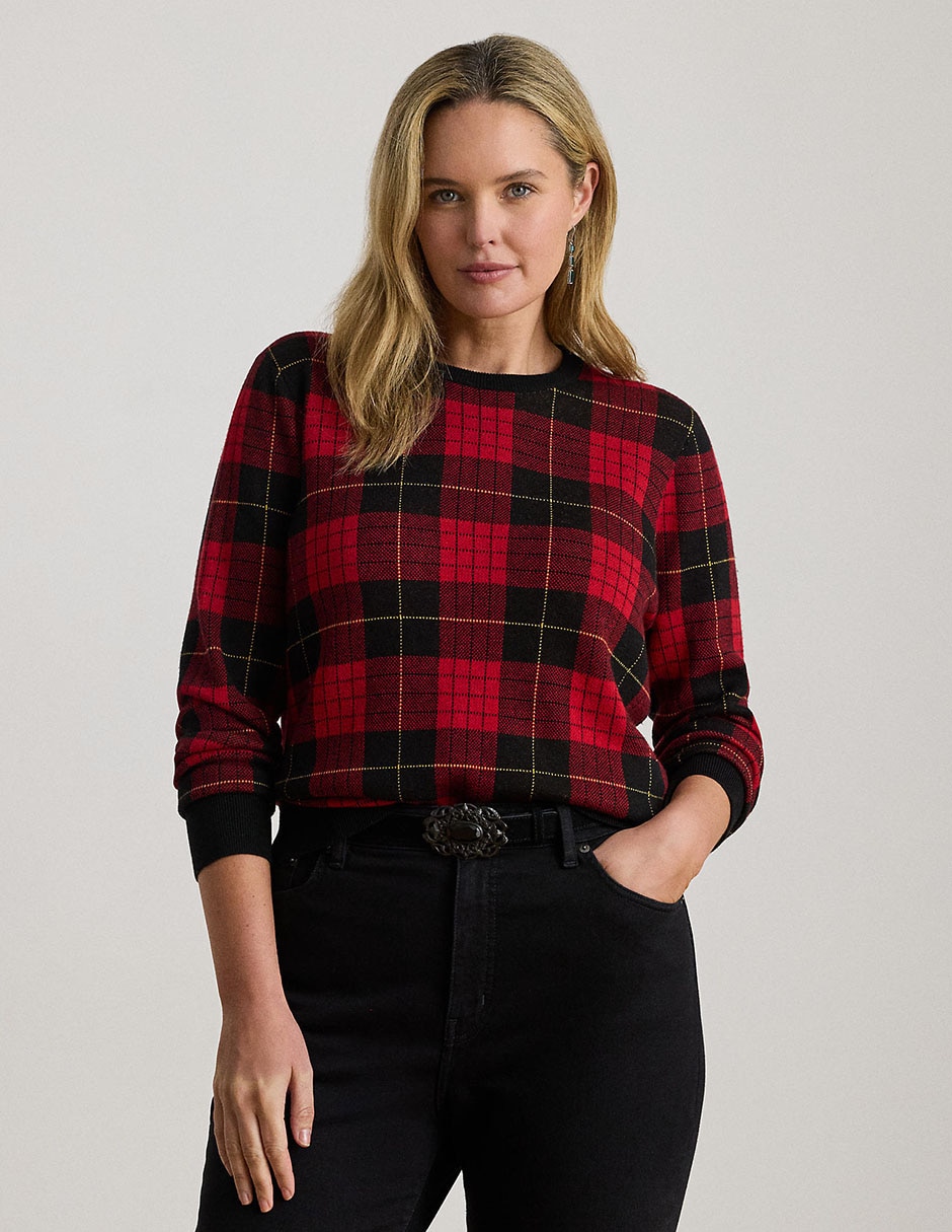 Suéter cuello redondo para mujer