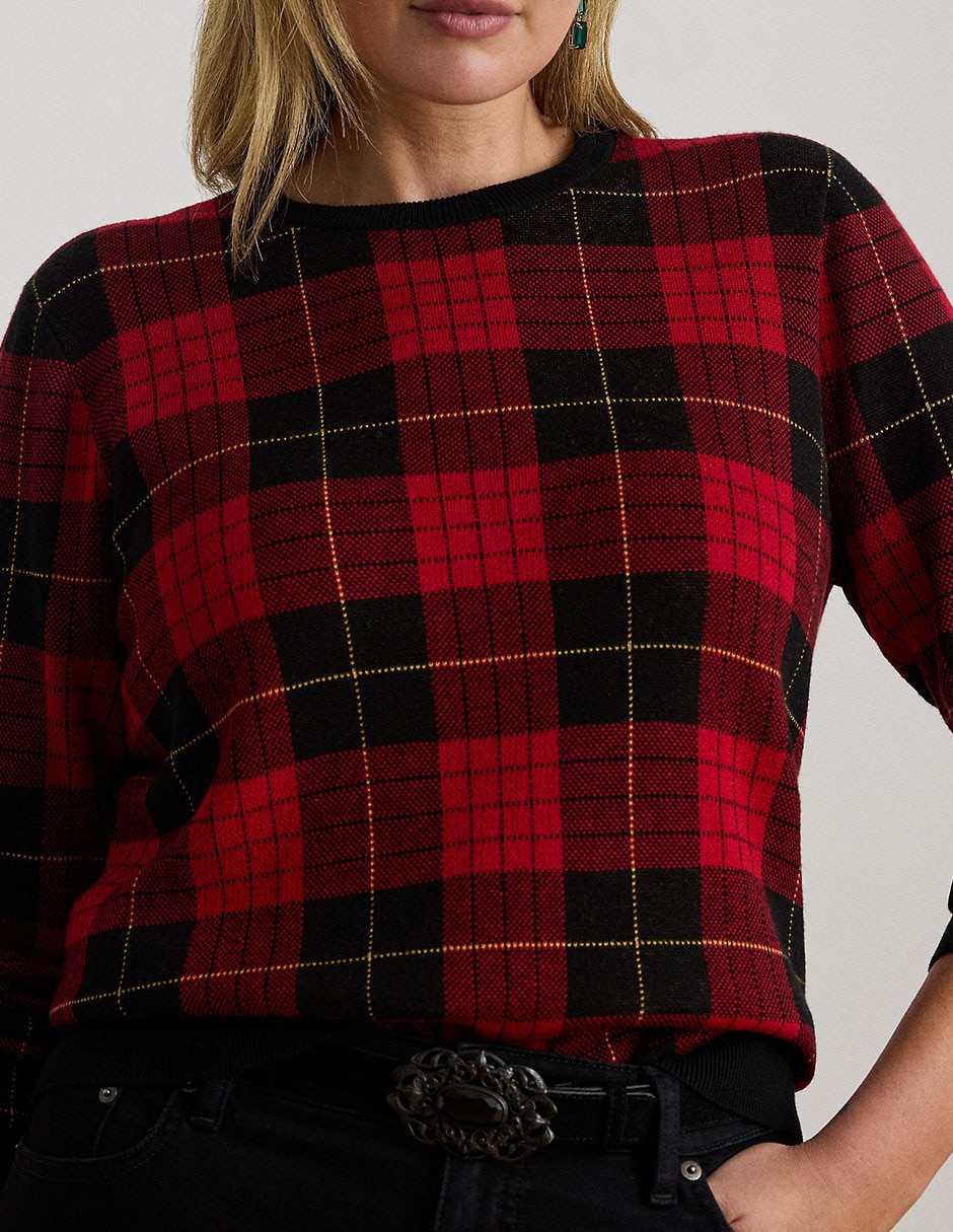 Suéter cuello redondo para mujer 4