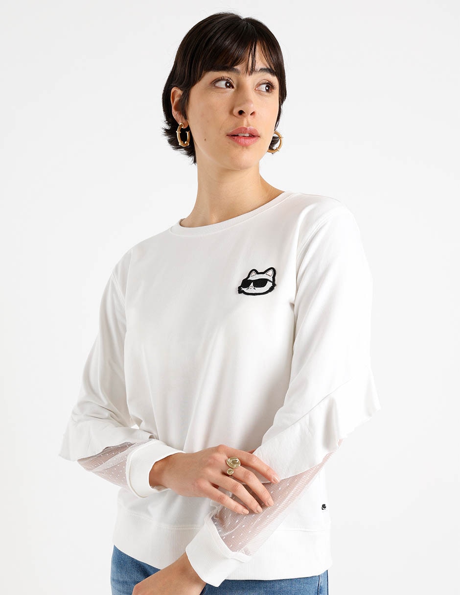 Suéter cuello redondo para mujer