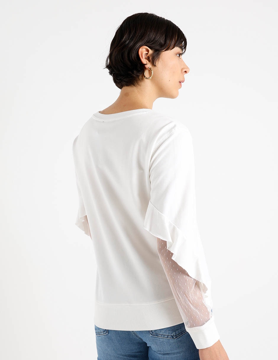 Suéter cuello redondo para mujer 6