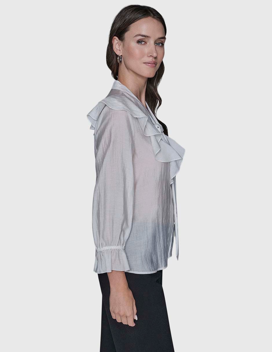 Blusa camisera manga larga para mujer 3