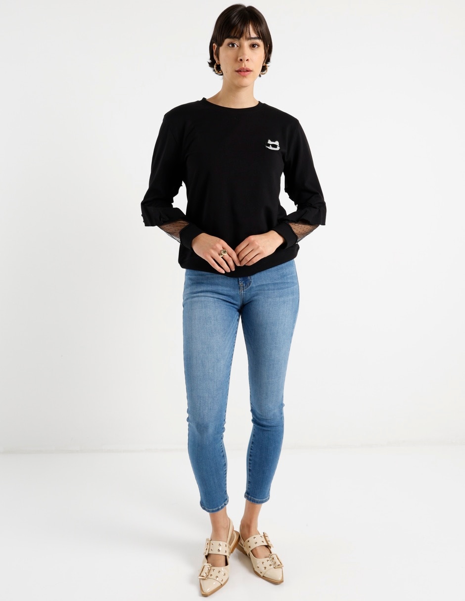 Suéter cuello redondo para mujer 3