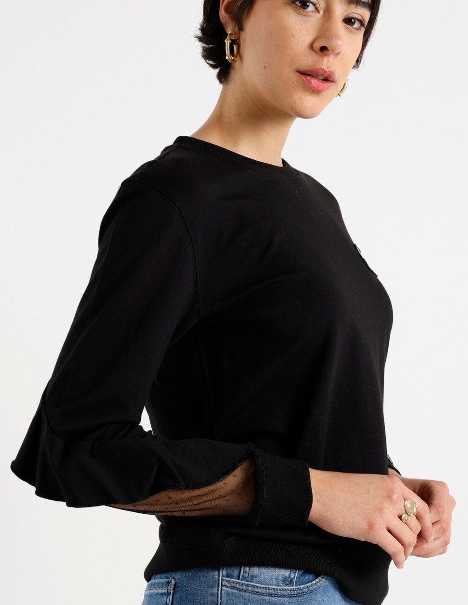Suéter cuello redondo para mujer 5