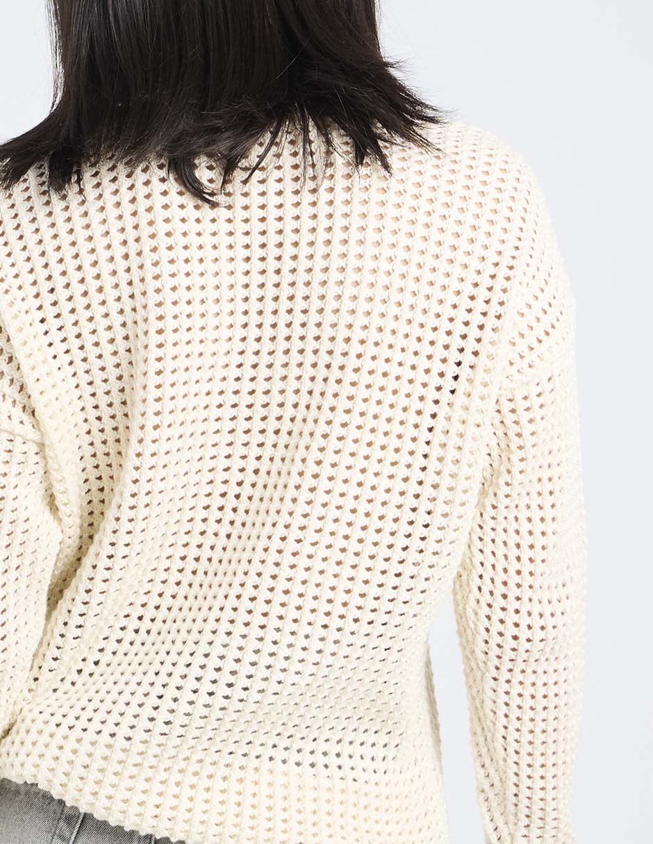 Suéter cuello redondo para mujer 5