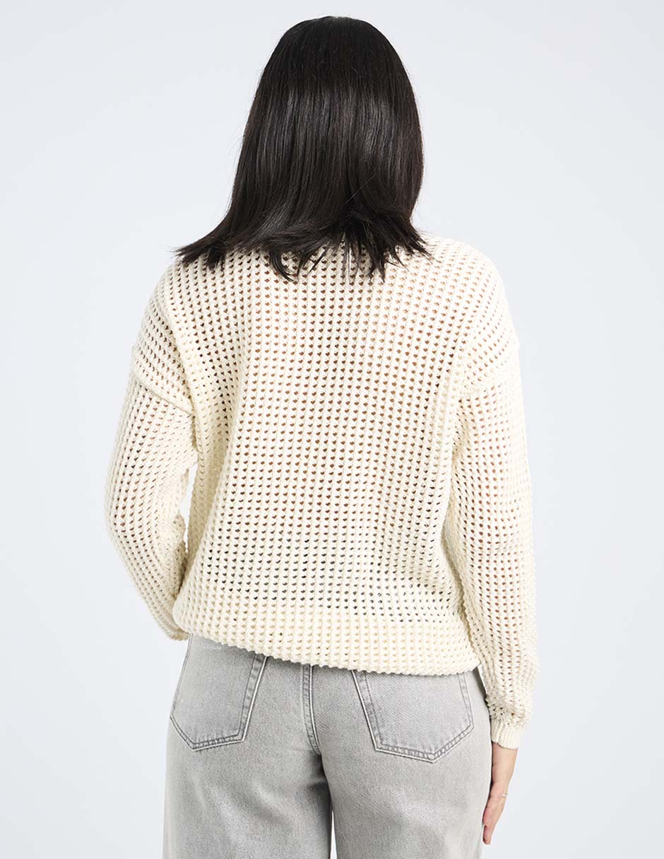 Suéter cuello redondo para mujer 7