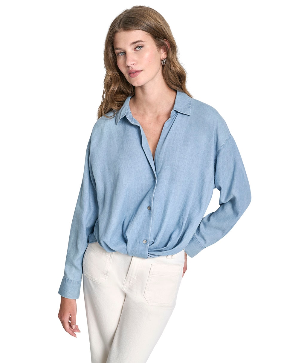 Blusa manga larga para mujer