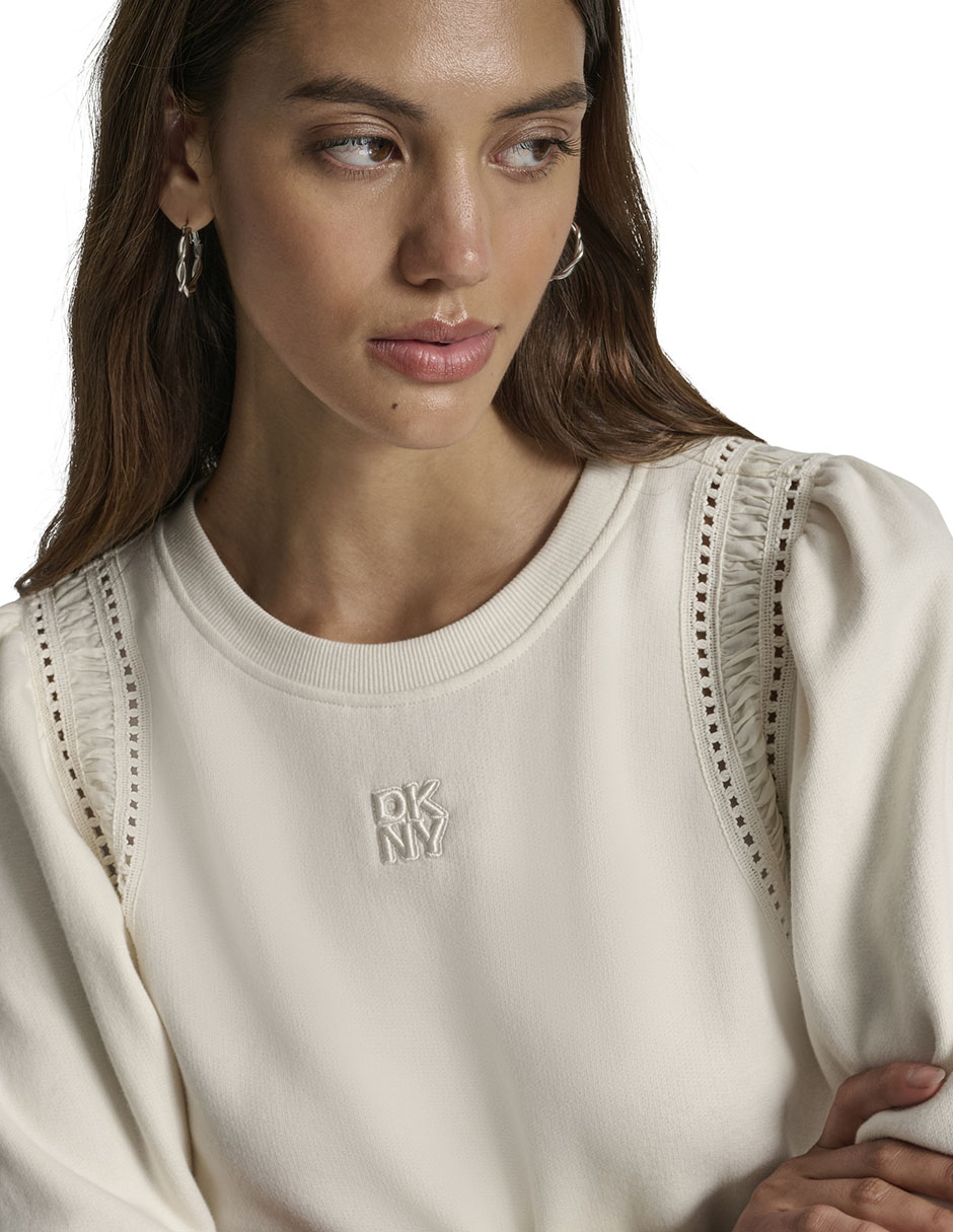 Suéter cuello redondo para mujer 4