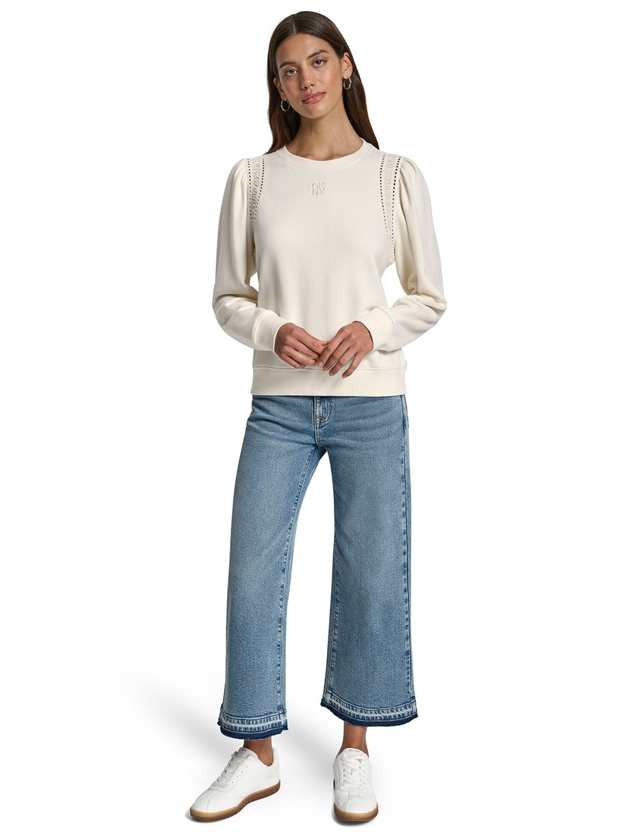 Suéter cuello redondo para mujer 5