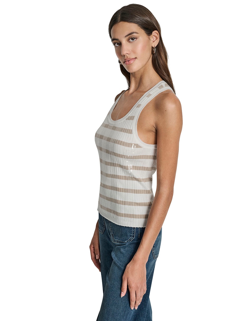 Top cuello redondo tirante ancho 4