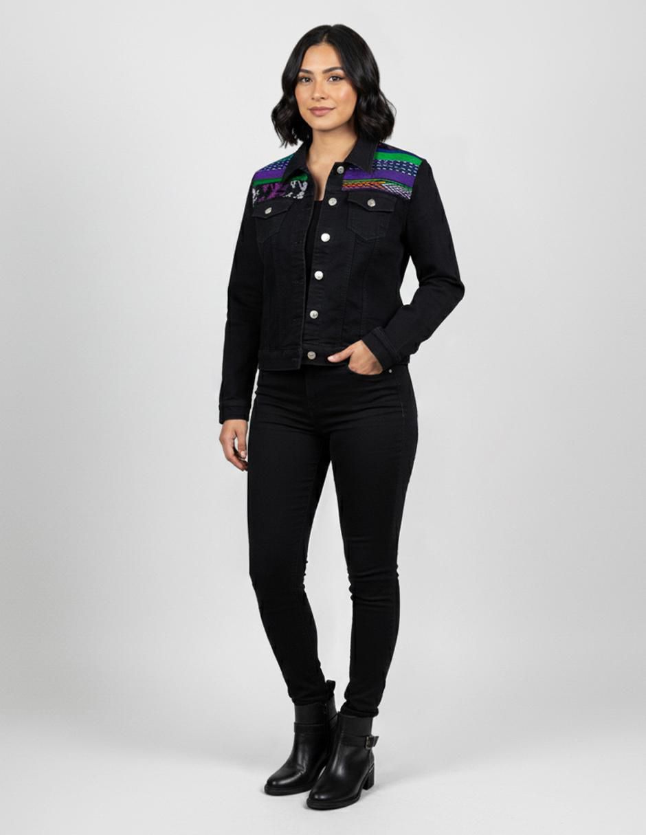 Chamarra casual de mezclilla para mujer 3