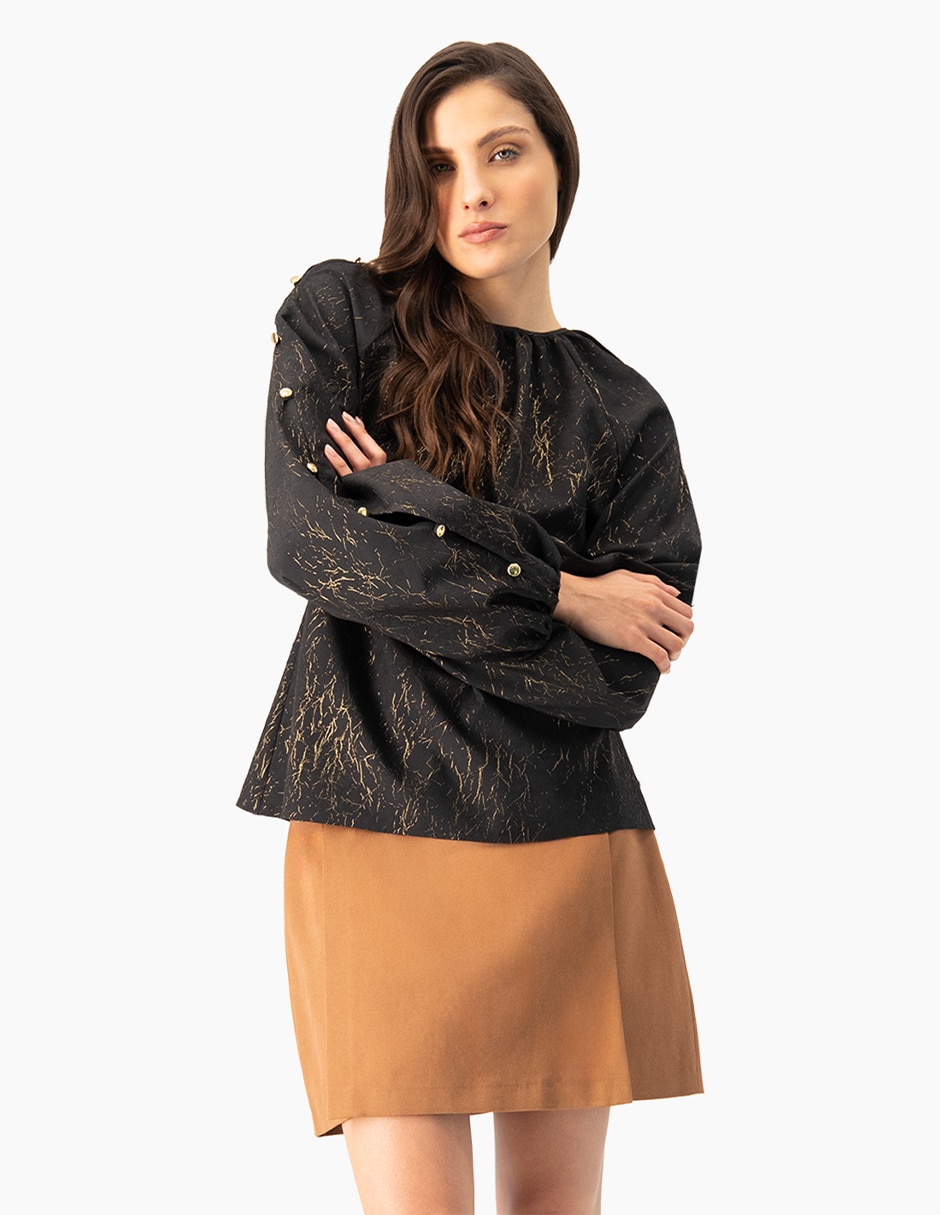 Blusa manga larga para mujer 3