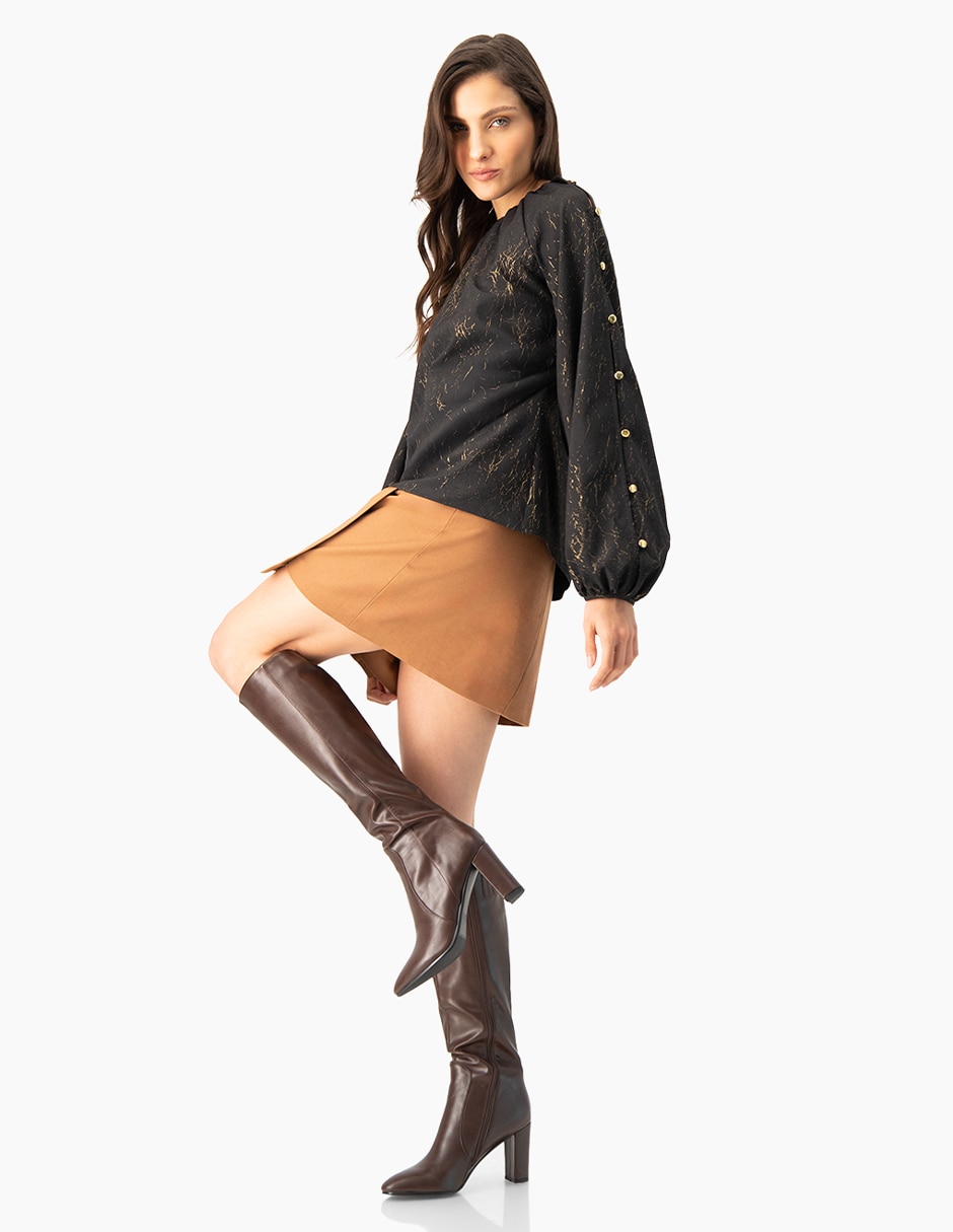 Blusa manga larga para mujer 4