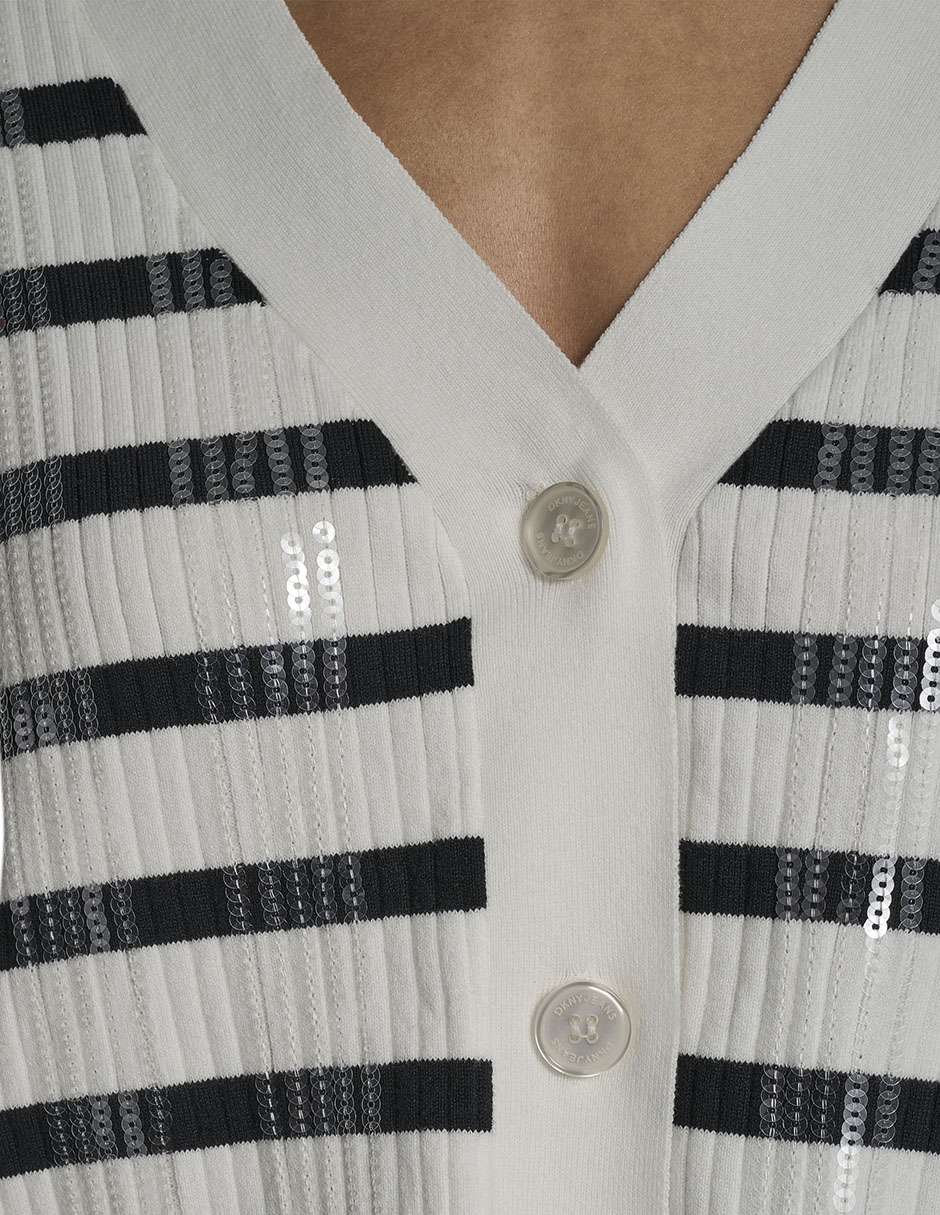 Suéter cuello V para mujer 7