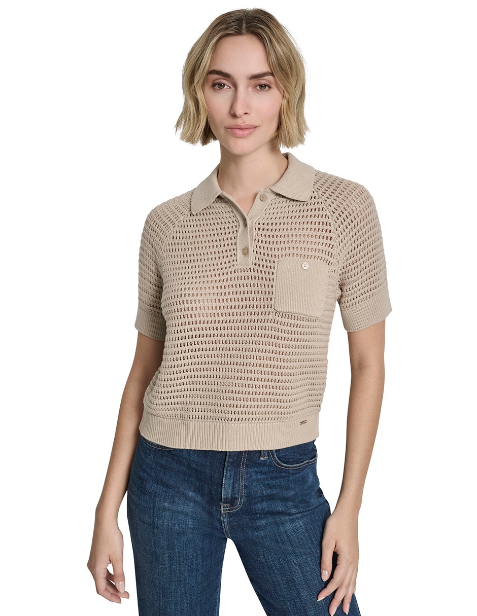 Blusa manga corta para mujer