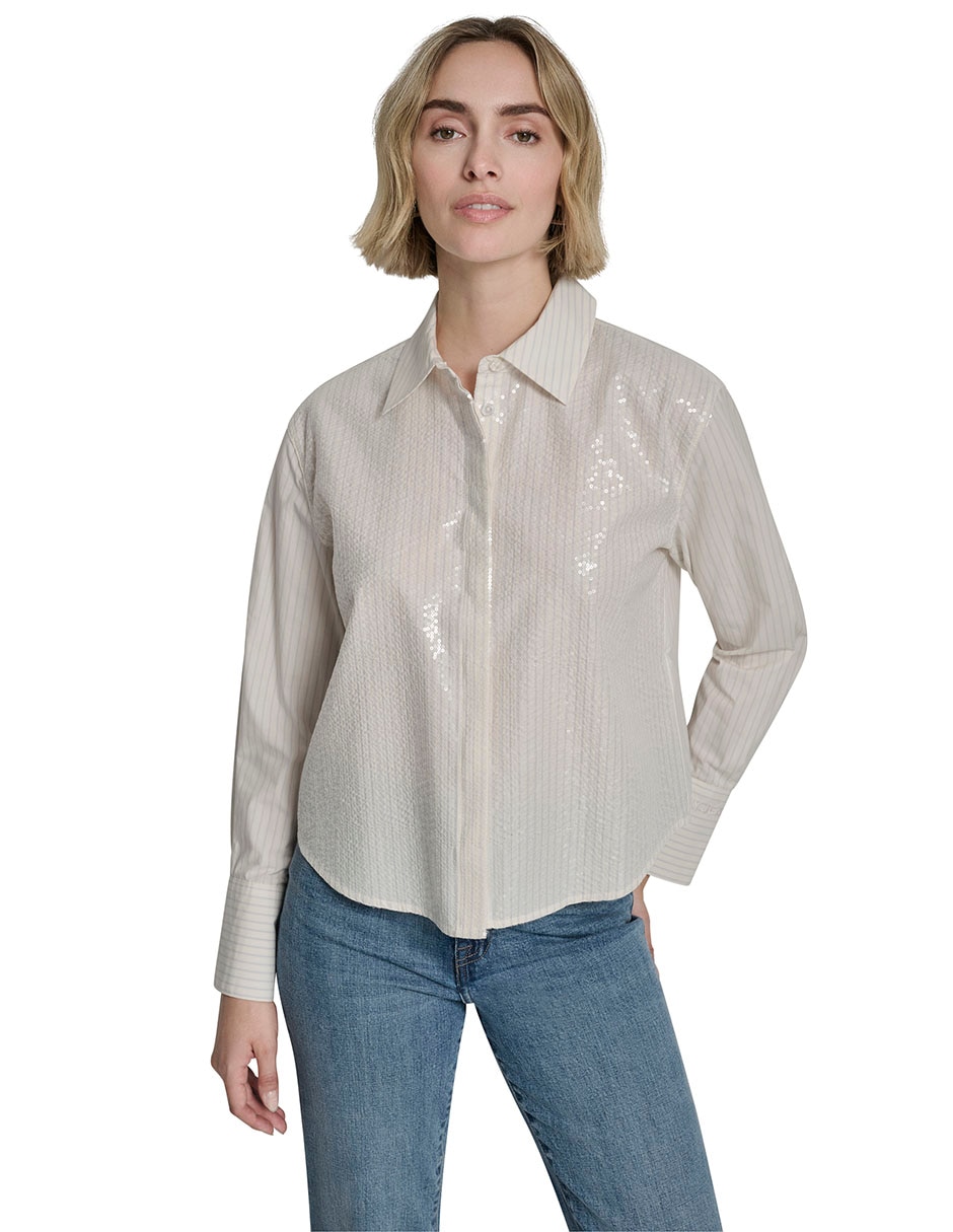 Blusa manga larga para mujer