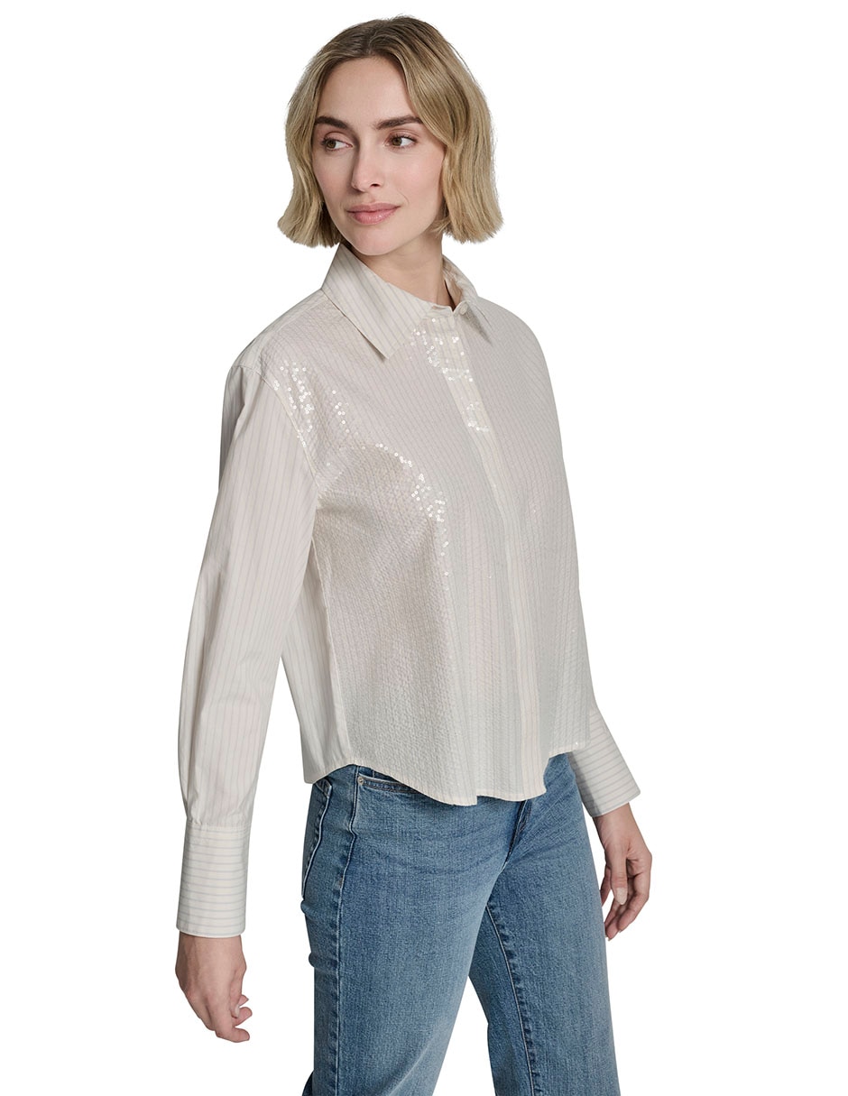 Blusa manga larga para mujer 4