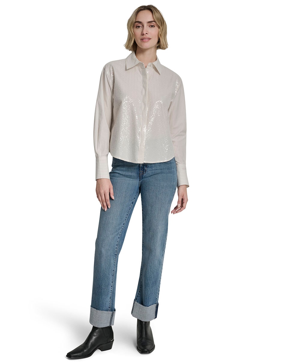 Blusa manga larga para mujer 6