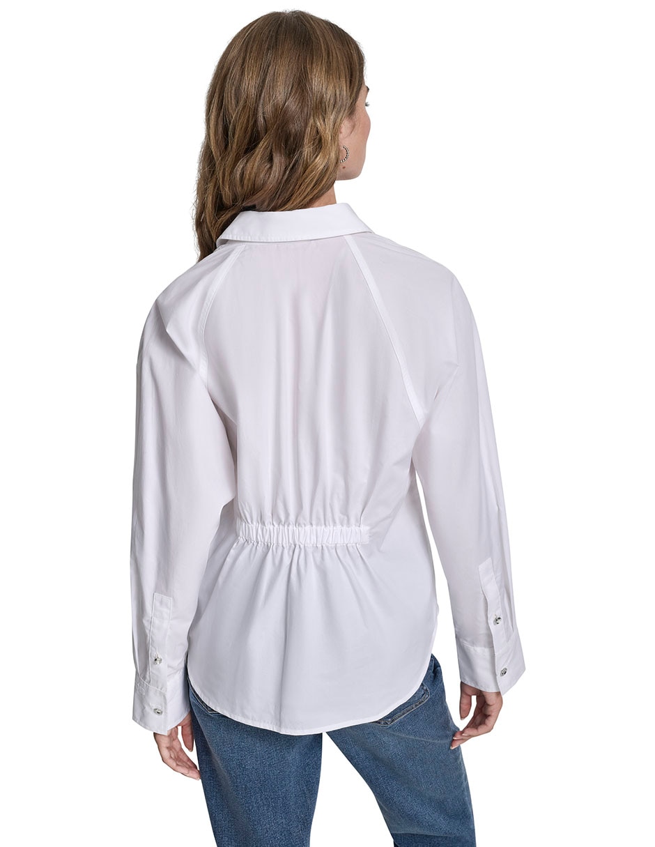 Blusa camisera manga larga para mujer 2