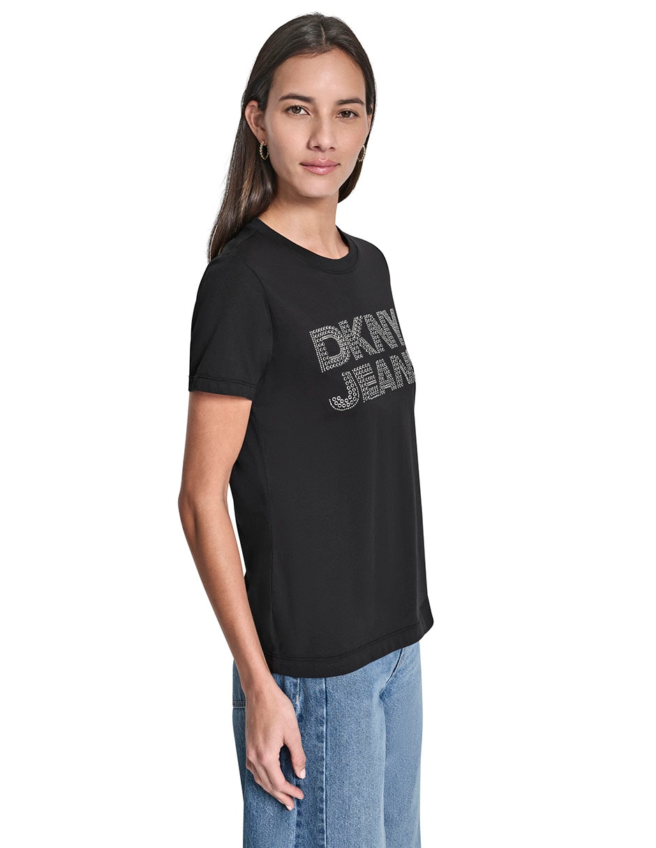Playera manga corta cuello redondo para mujer 5