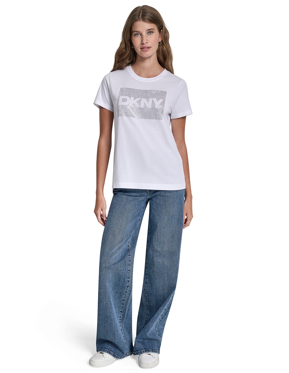 Playera manga corta cuello redondo para mujer 5