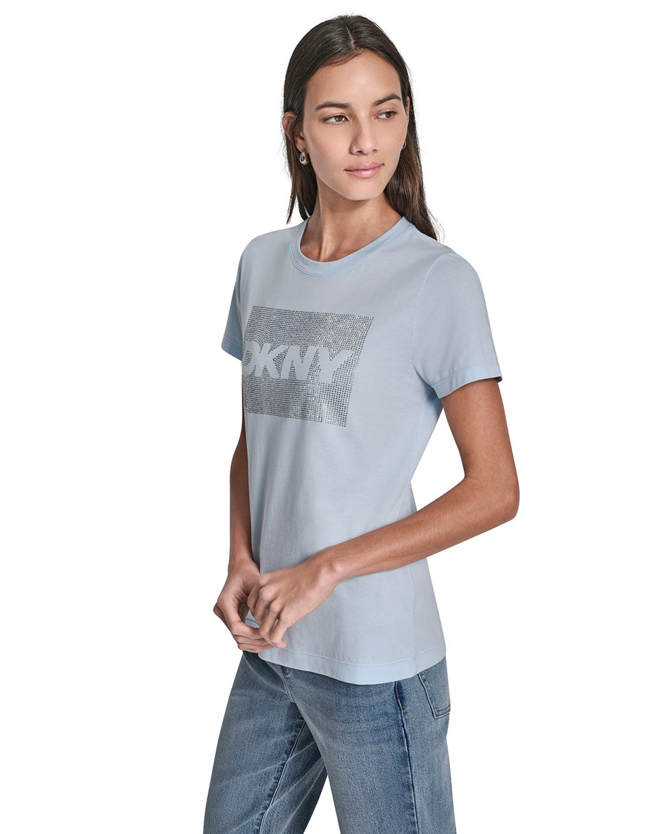 Playera manga corta cuello redondo para mujer 3