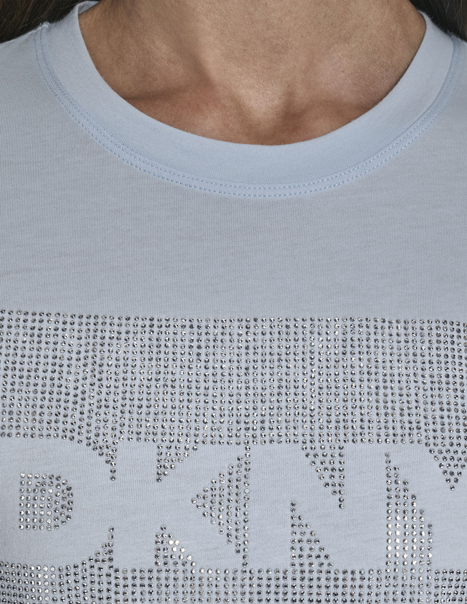 Playera manga corta cuello redondo para mujer 4