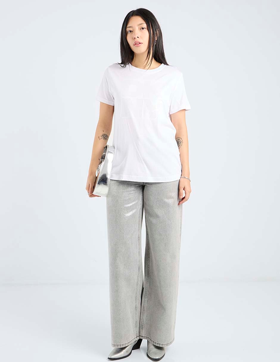 Playera manga corta cuello redondo para mujer 2