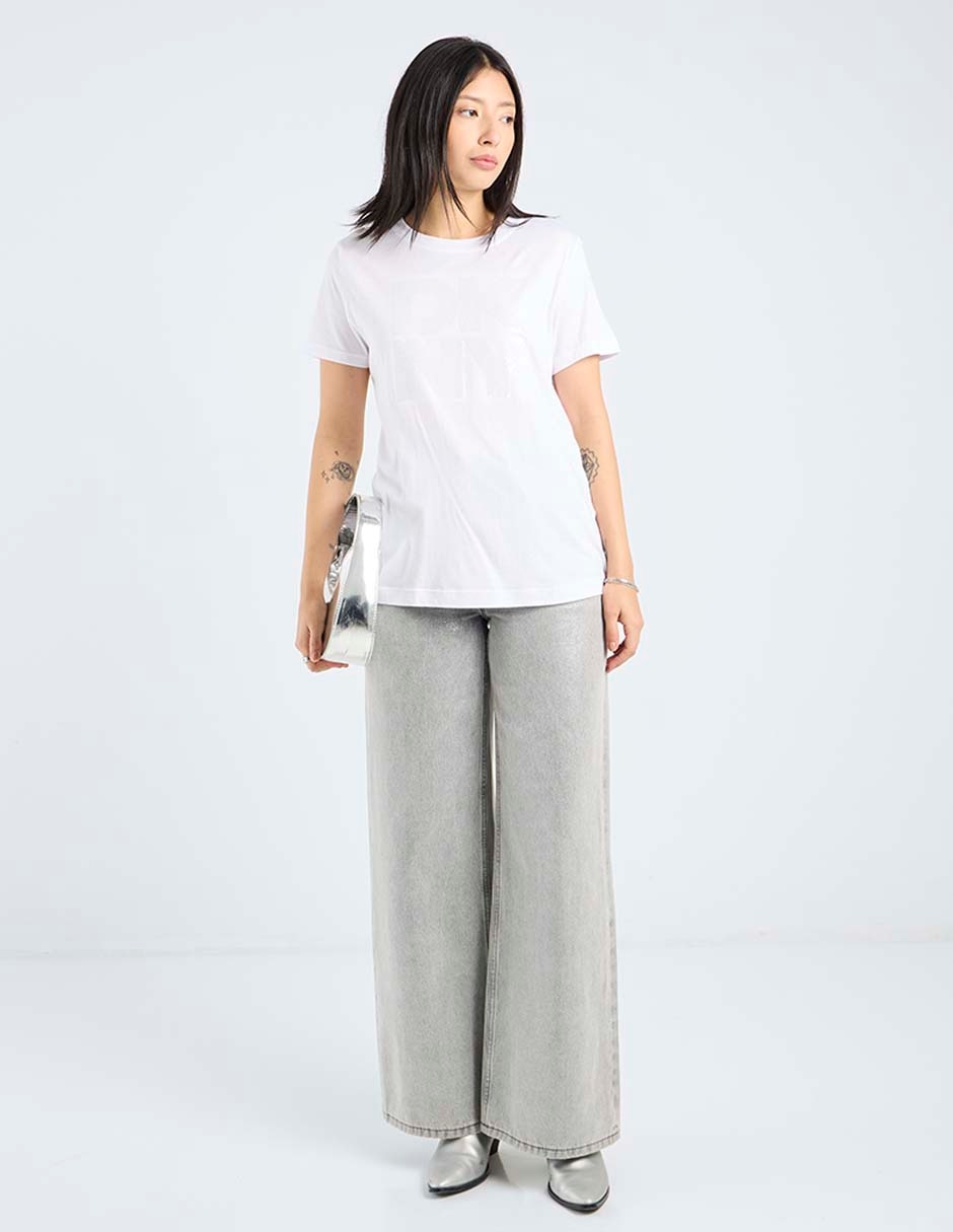 Playera manga corta cuello redondo para mujer 3