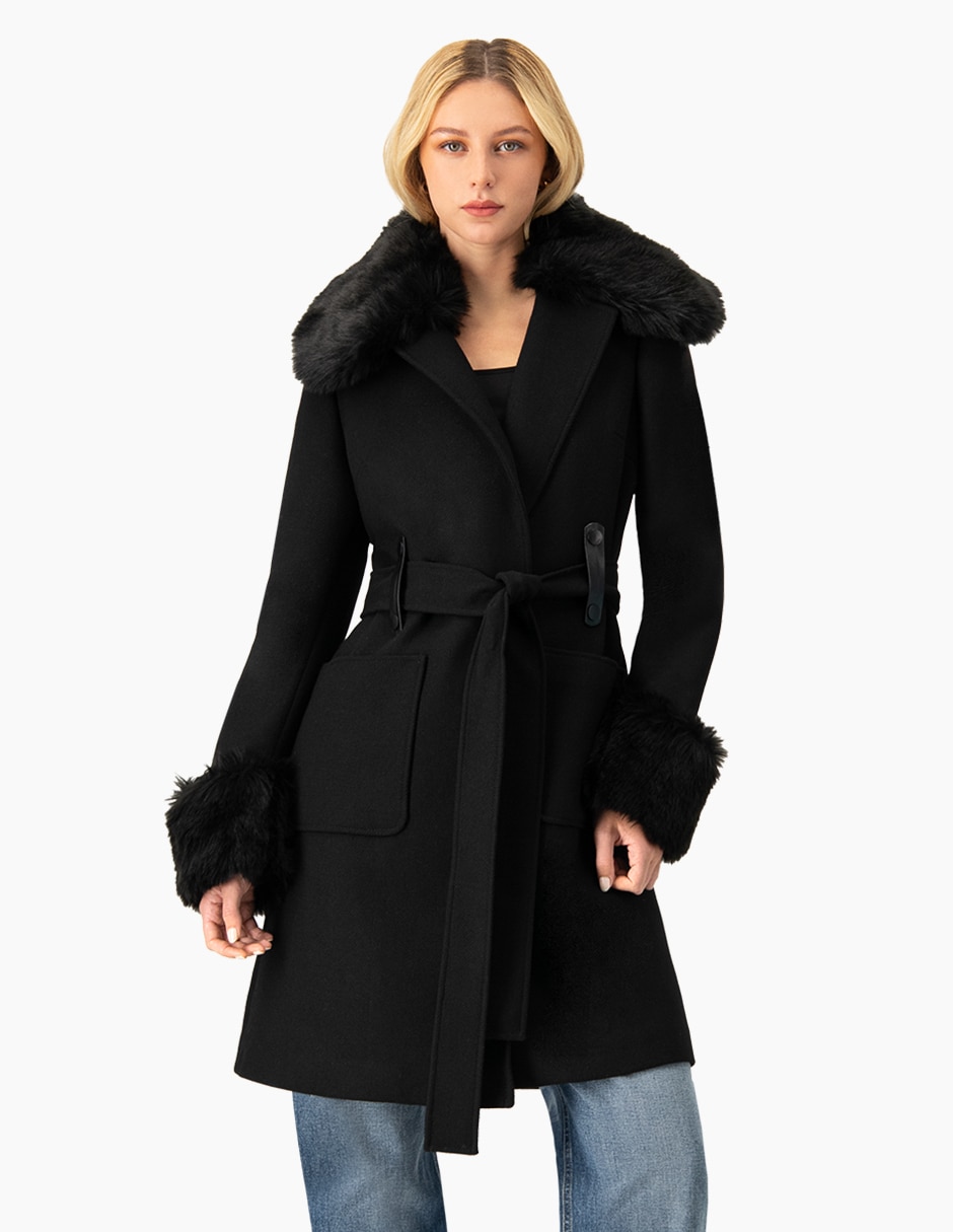 Abrigo de lana para mujer