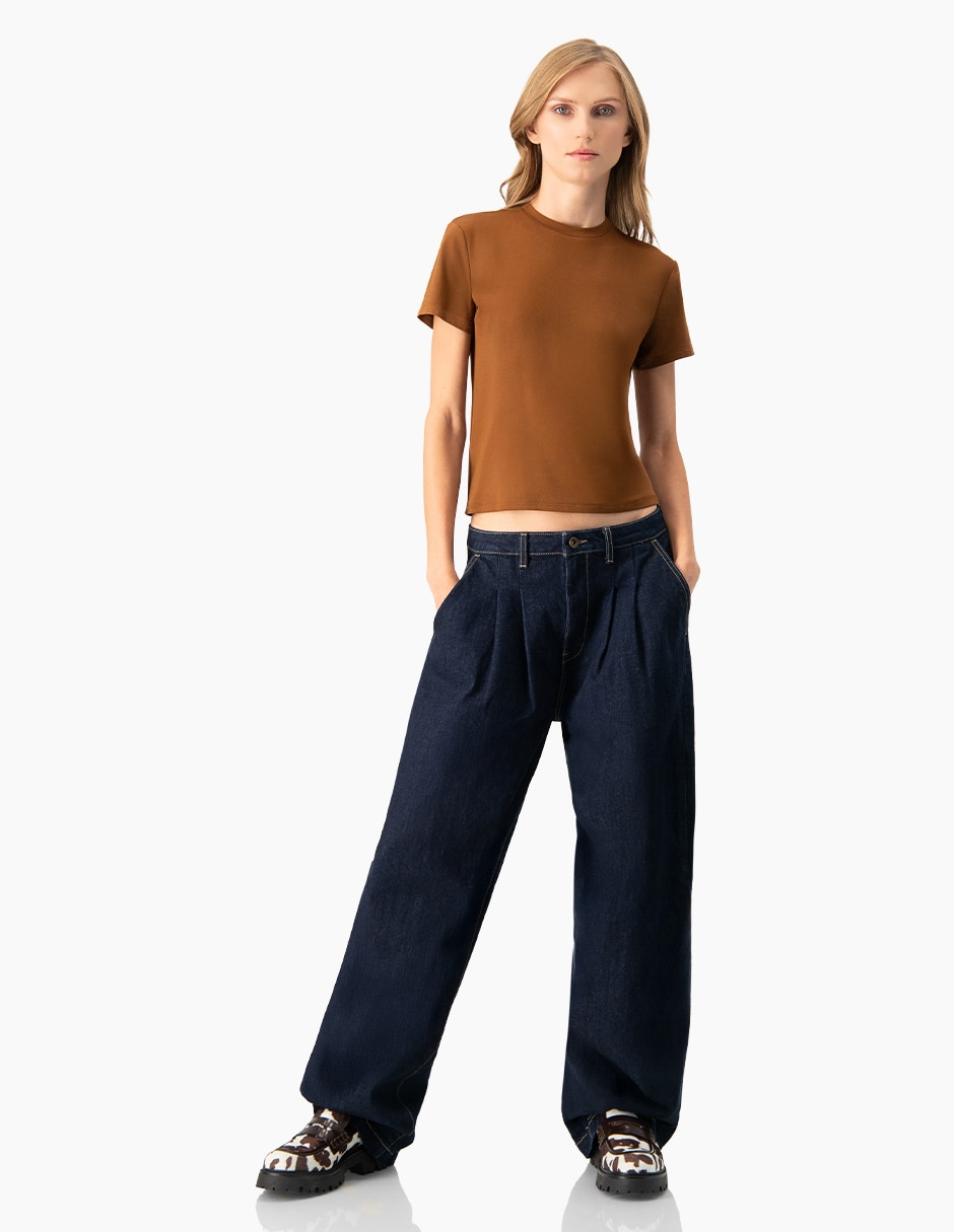 Jeans amplio para mujer 4