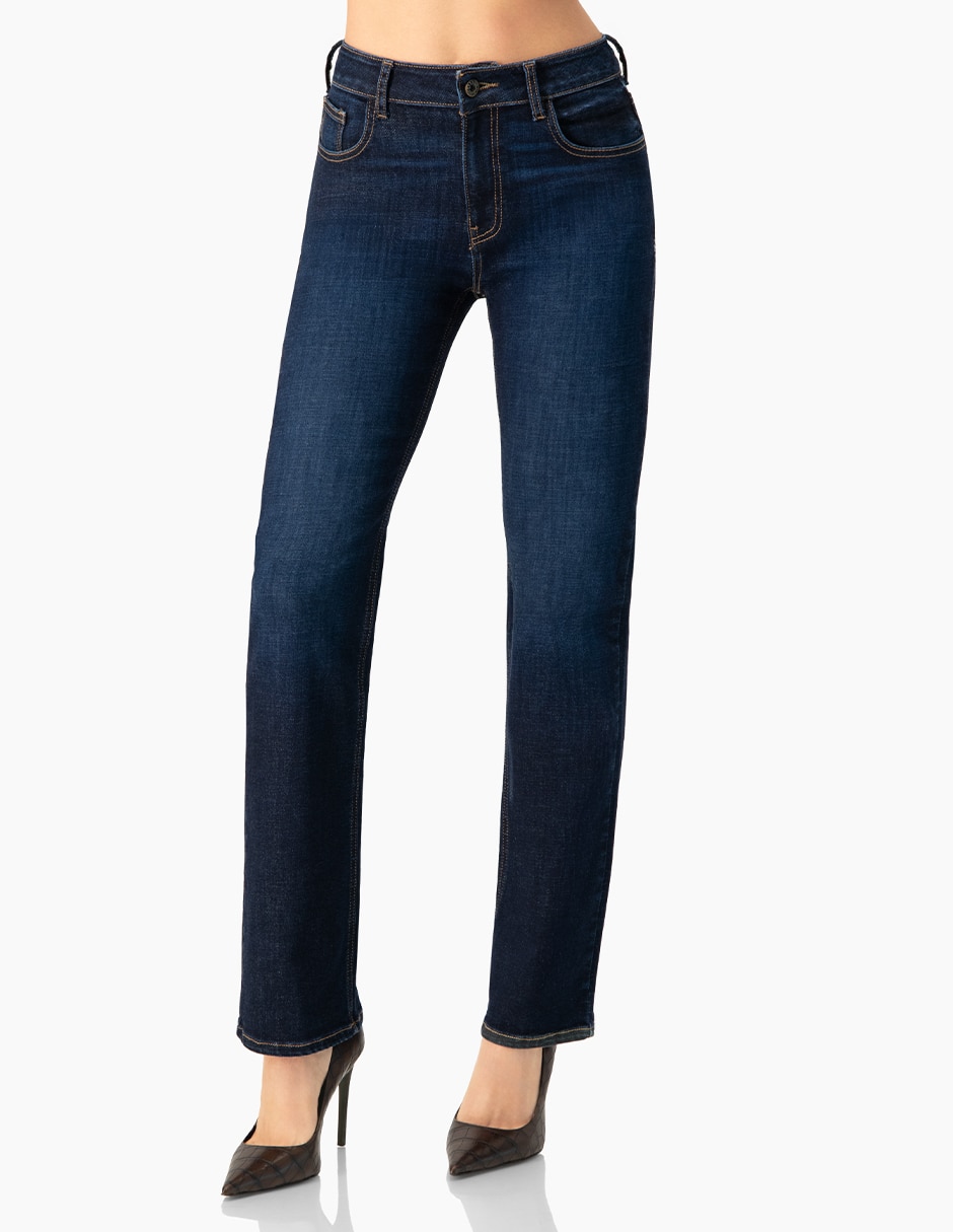 Jeans bota corte cintura para mujer Jeans bota corte cintura para mujer