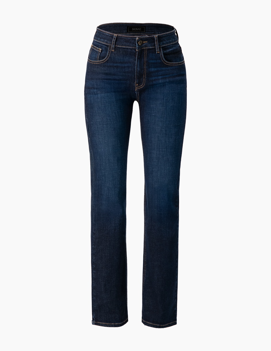 Jeans bota corte cintura para mujer 6