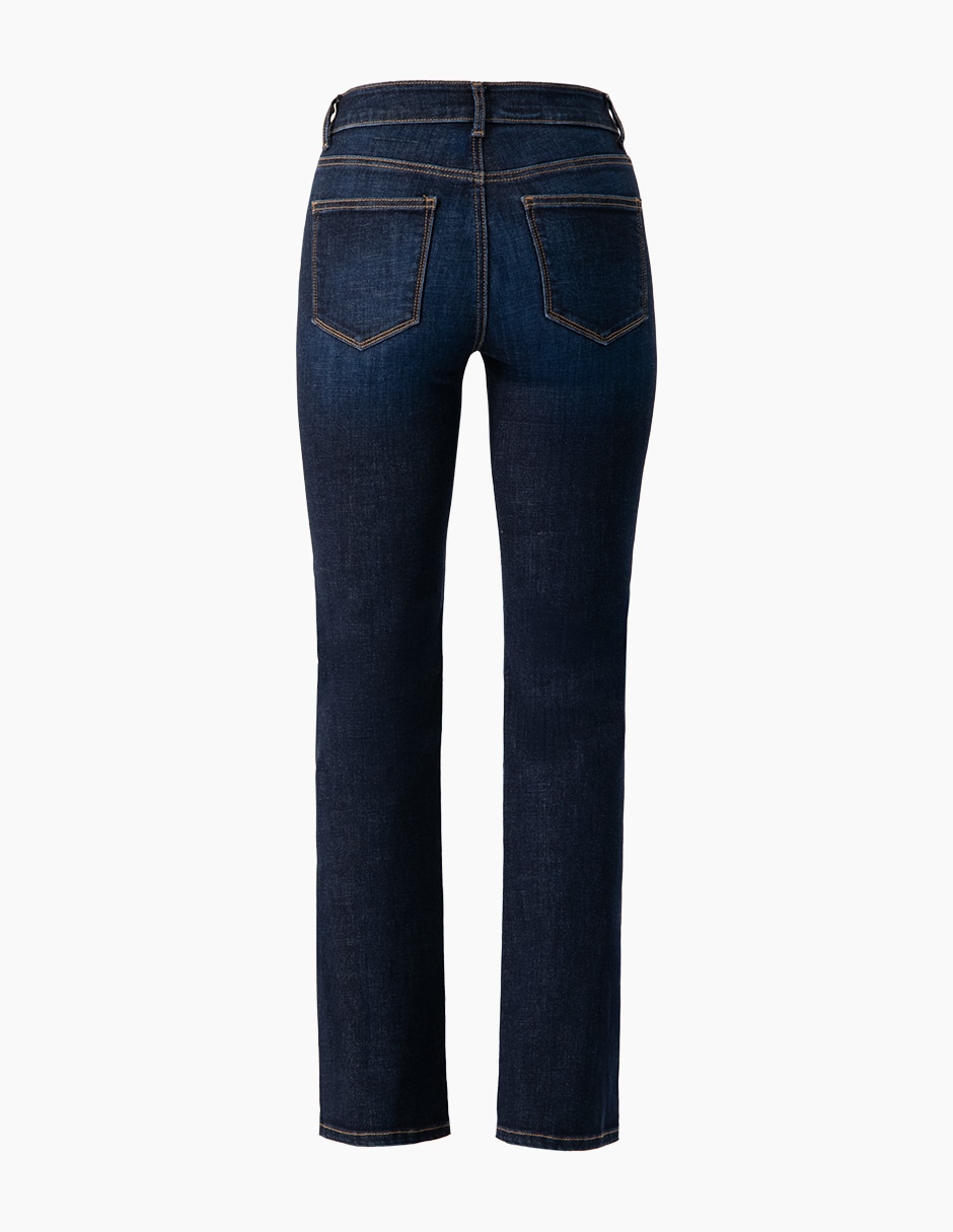 Jeans bota corte cintura para mujer 7