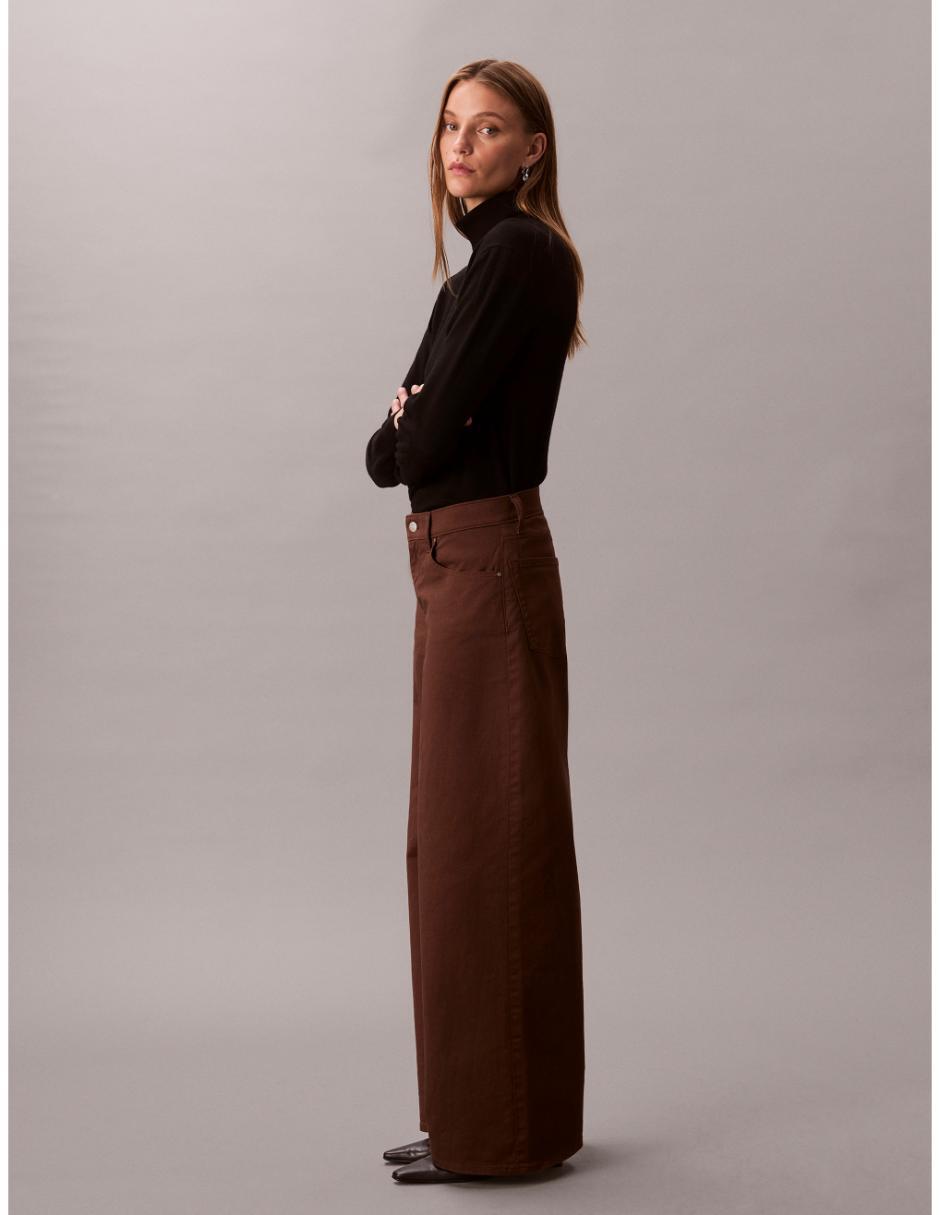 Pantalón chino wide leg para mujer 2
