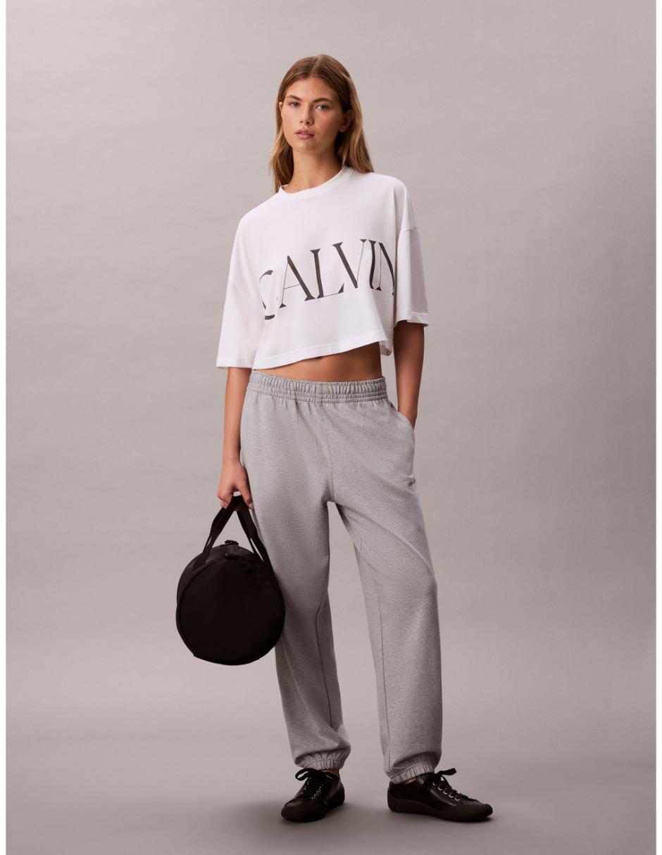 Pants regular con elástico para mujer