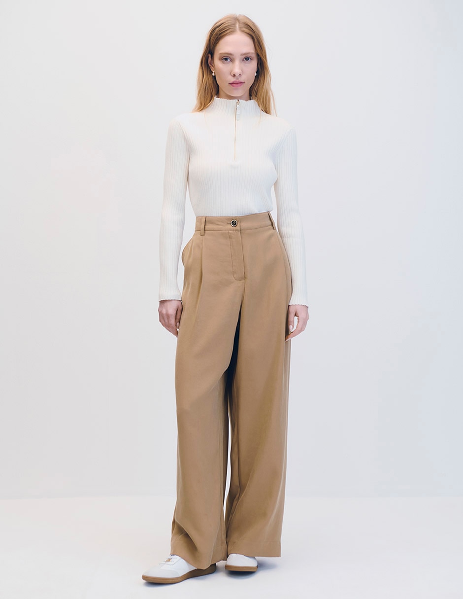 Pantalón relaxed amplio para mujer 2