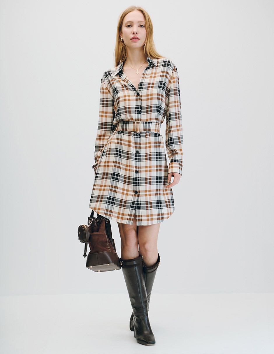 Vestido midi casual Savannah para mujer