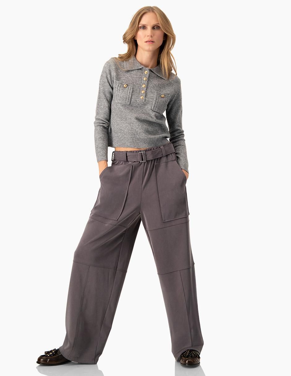 Pantalón cargo straight para mujer 4