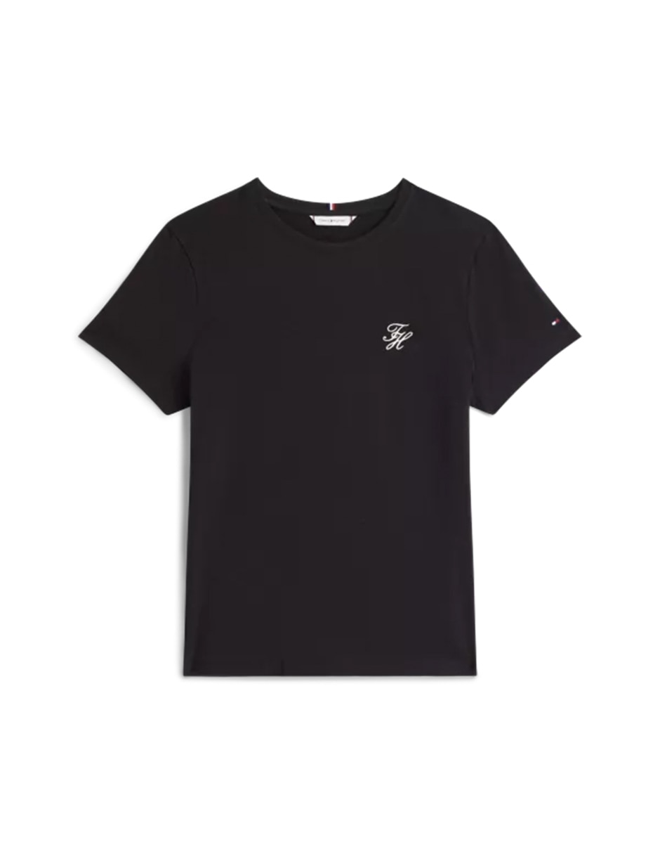 Playera manga corta cuello redondo para mujer