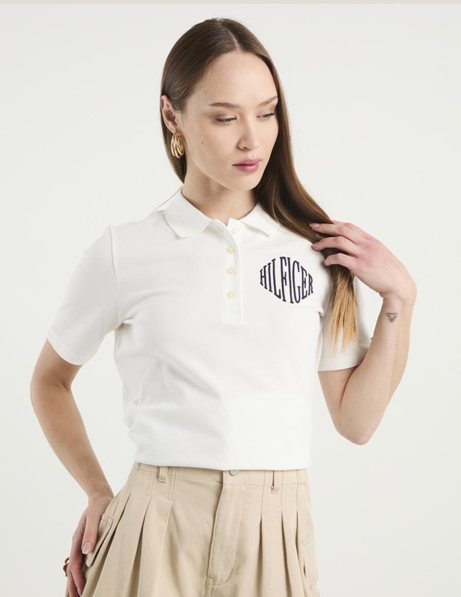 Playera tipo polo para mujer
