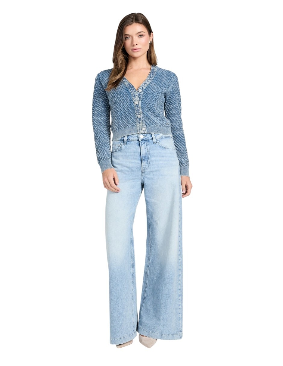Suéter cuello v para mujer 2
