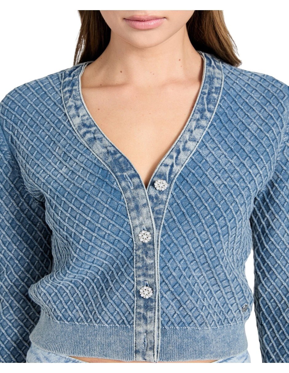 Suéter cuello v para mujer 3