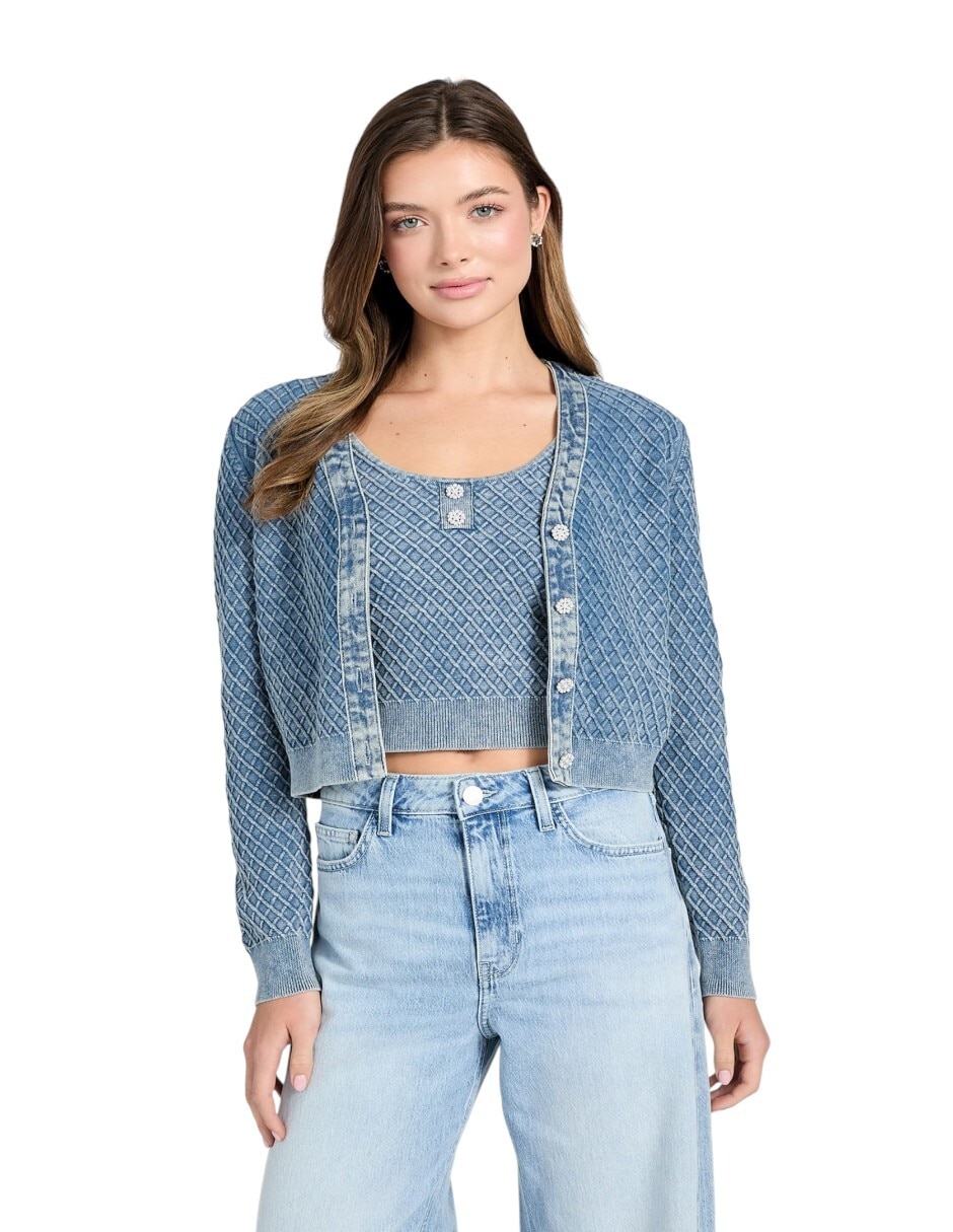 Suéter cuello v para mujer 6