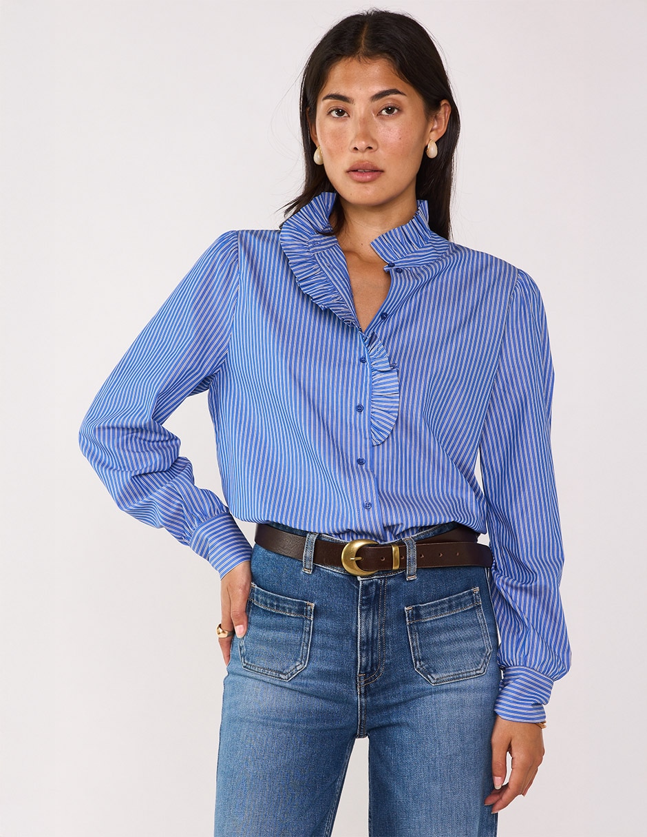 Blusa manga larga para mujer
