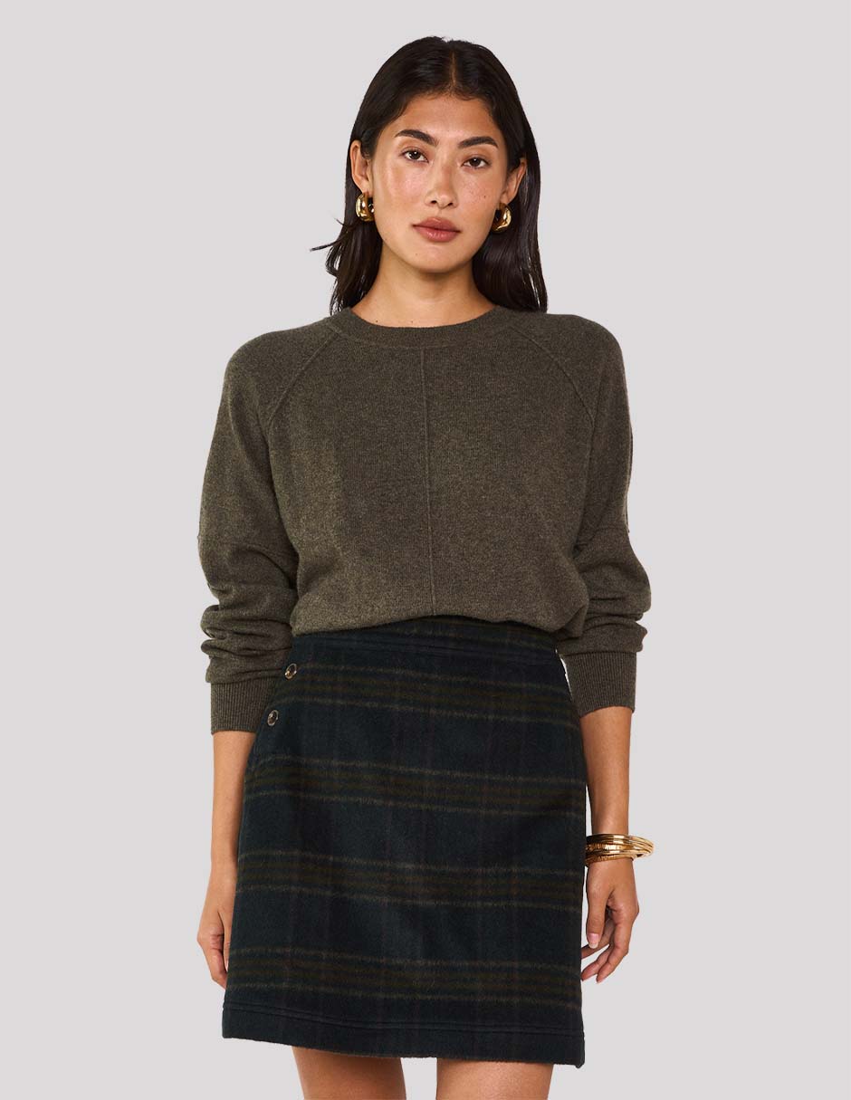 Suéter cuello redondo para mujer
