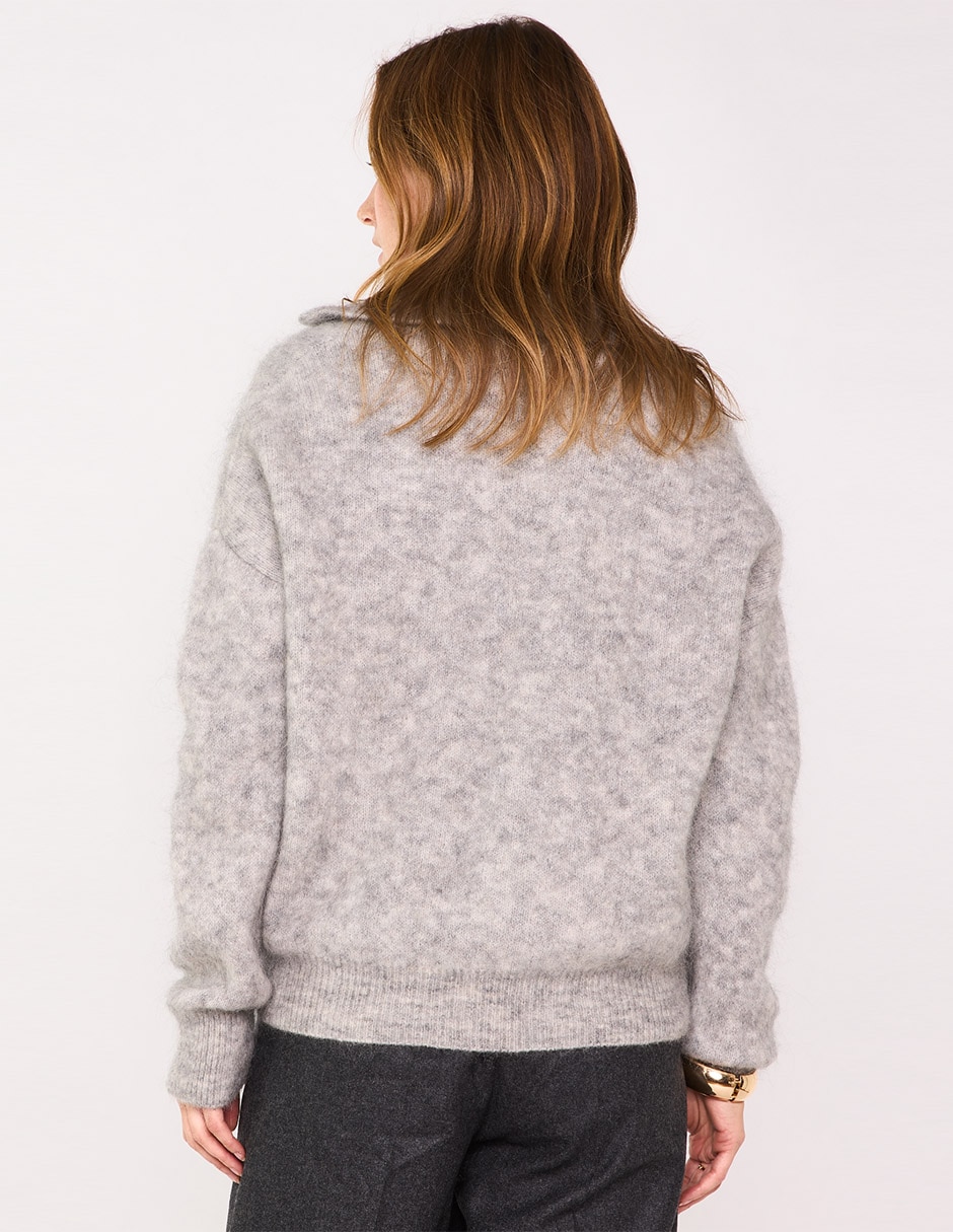 Suéter cuello V para mujer 2