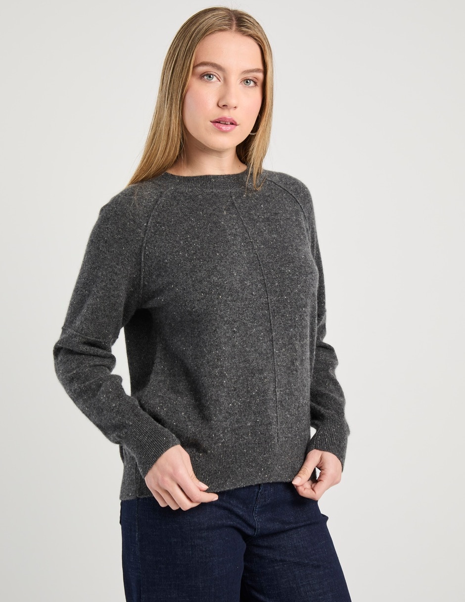 Suéter cuello redondo para mujer